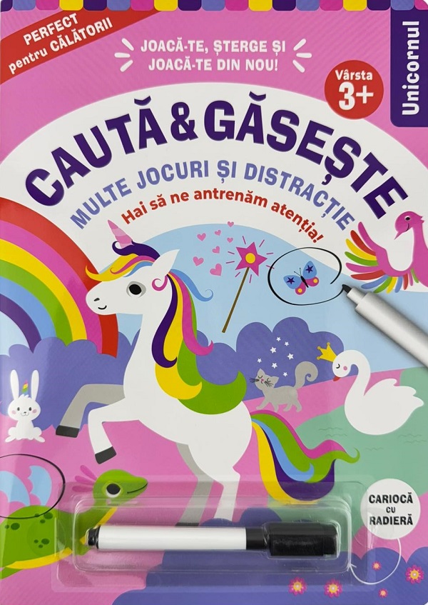 Coperta cărții 'Unicornul. Caută și găsește + cariocă'