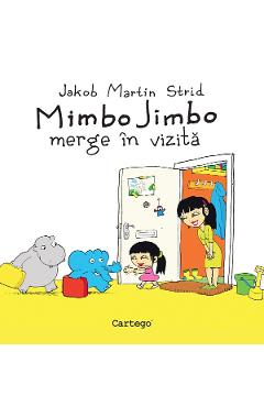 Coperta cărții 'Mimbo Jimbo merge în vizită - Jakob Martin Strid'