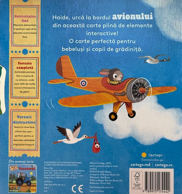 Coperta cărții 'Bebe la Bord. Avionul'