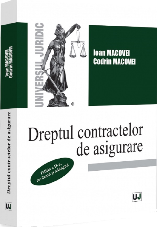 Coperta cărții 'Dreptul contractelor de asigurare Ed.2 - Ioan Macovei, Codrin Macovei'