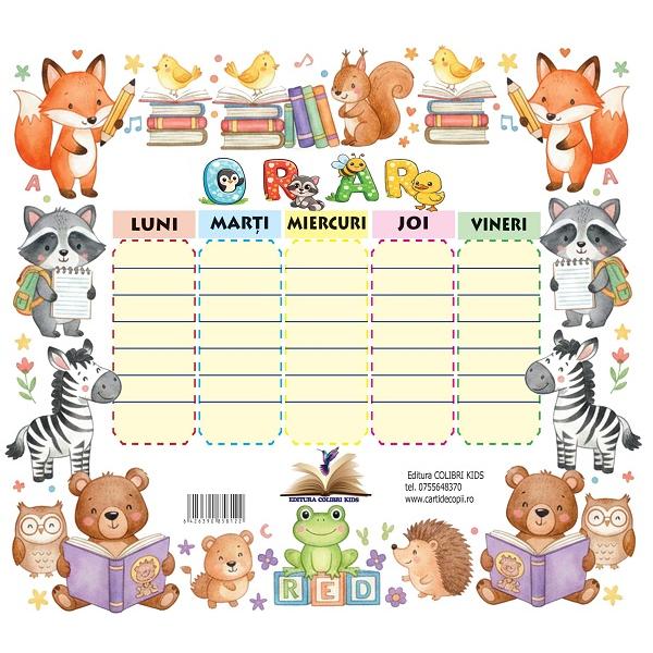 Orar + Tabla inmultirii