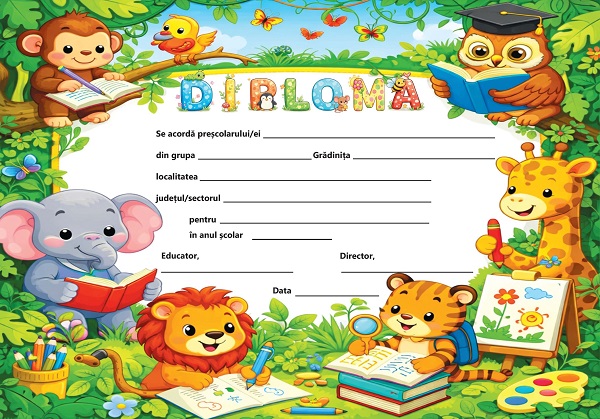 Coperta cărții 'Diplomă pentru grădiniță'