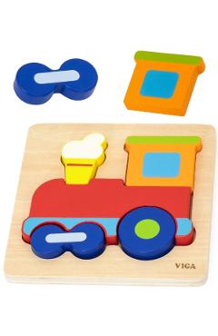 Imaginea produsului 'Puzzle din lemn: Trenuleț'