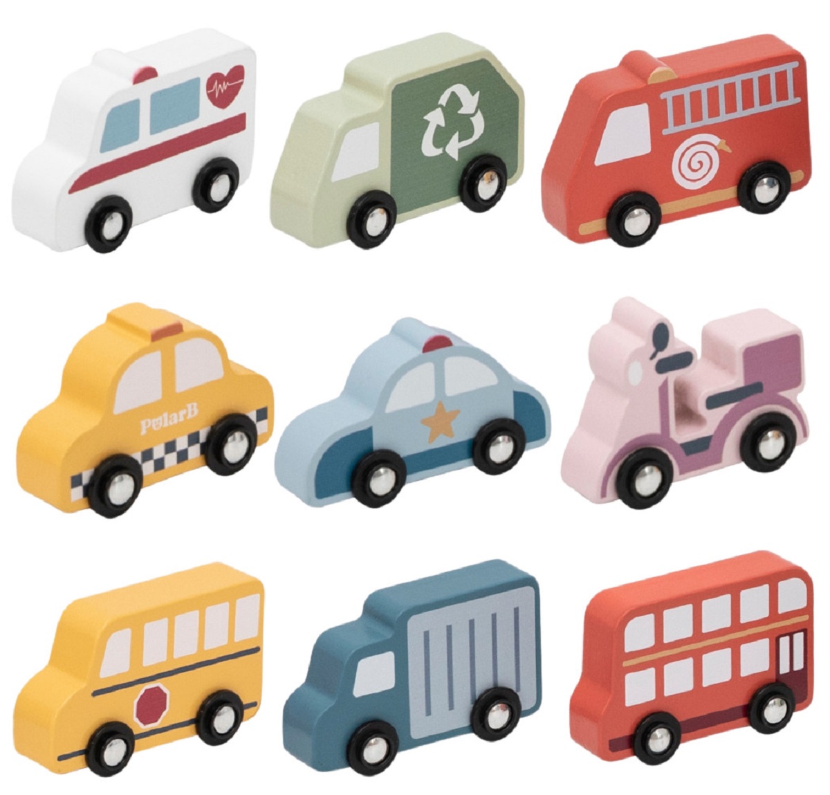 Imaginea produsului 'Set vehicule de oraș în cutie de depozitare'