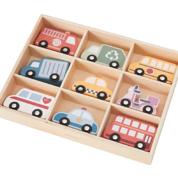 Set vehicule de oras in cutie de depozitare