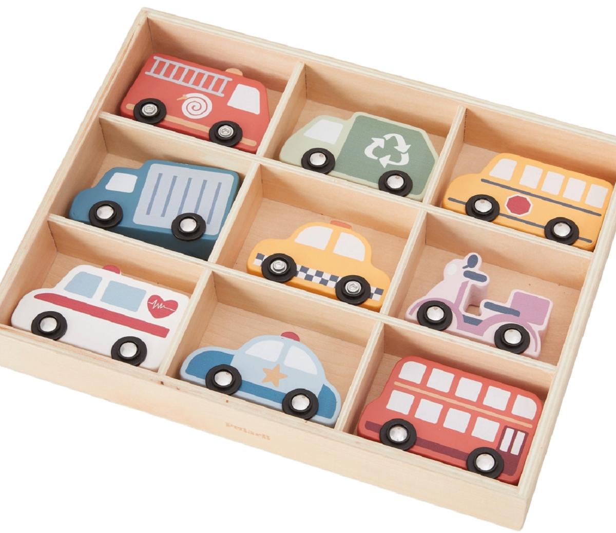 Imaginea produsului 'Set vehicule de oraș în cutie de depozitare'