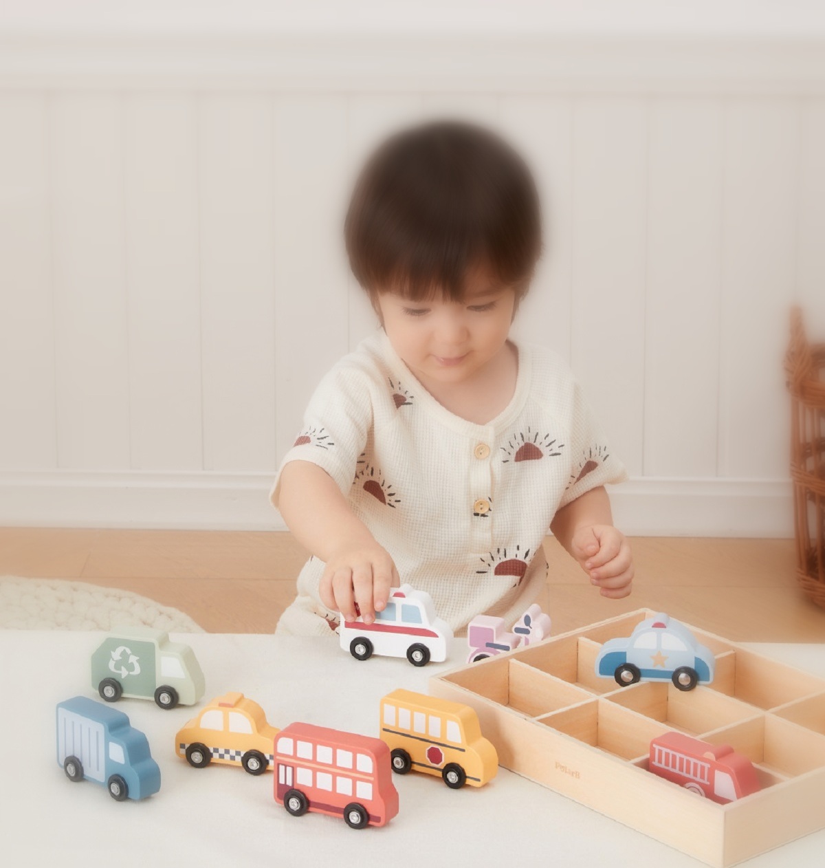 Imaginea produsului 'Set vehicule de oraș în cutie de depozitare'