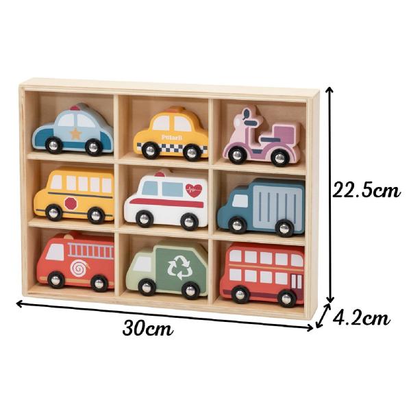 Set vehicule de oras in cutie de depozitare