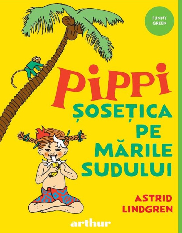 Coperta cărții 'Pippi șosețica pe Mările Sudului - Astrid Lindgren'