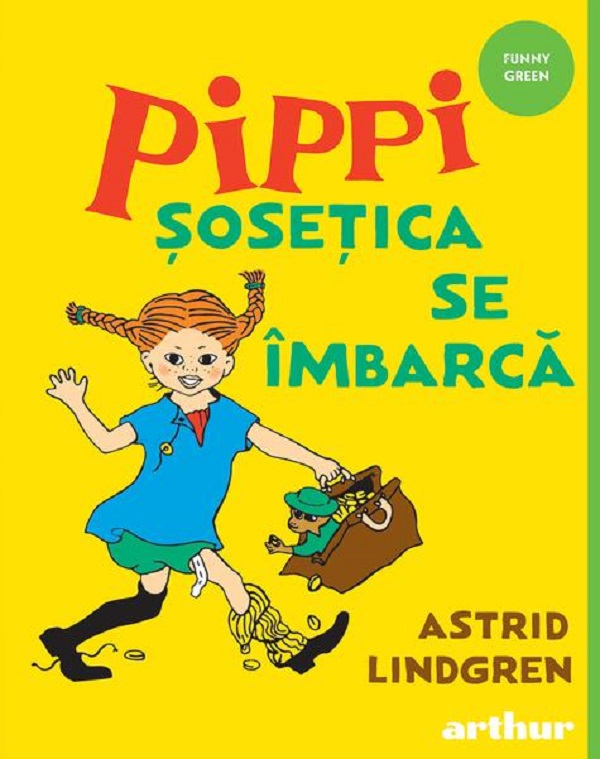 Coperta cărții 'Pippi șosețica se îmbarca - Astrid Lindgren'