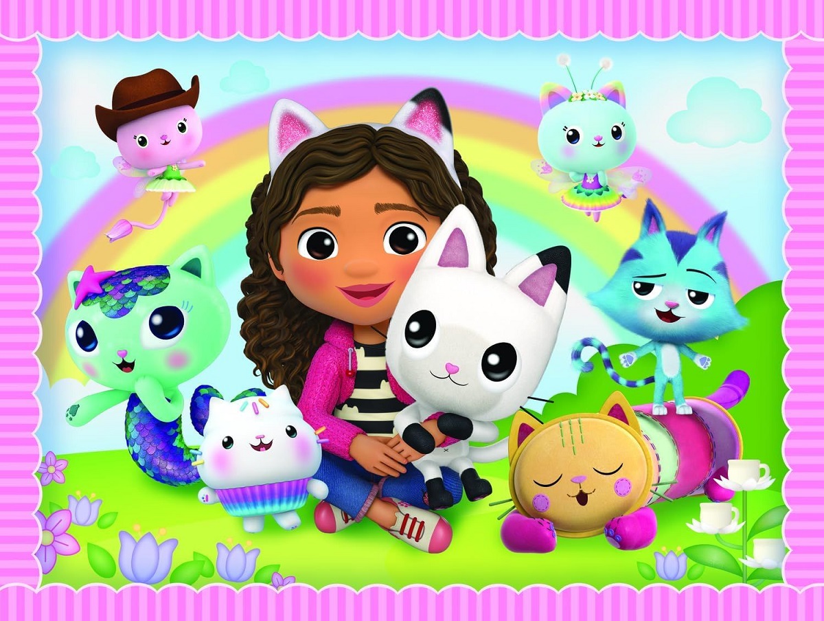 Imaginea produsului 'Puzzle 2 in 1 + Memos. Gabby's Dollhouse'