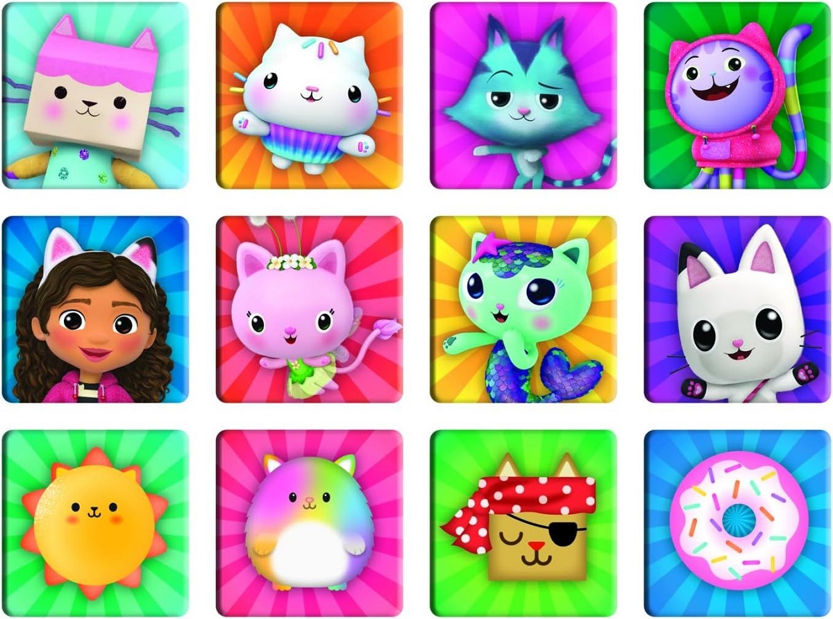 Imaginea produsului 'Puzzle 2 in 1 + Memos. Gabby's Dollhouse'