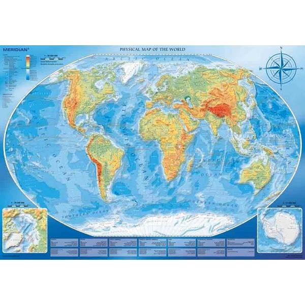 Puzzle 4000. Harta fizica a lumii