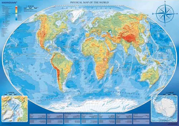 Imaginea produsului 'Puzzle 4000. Harta fizică a lumii'