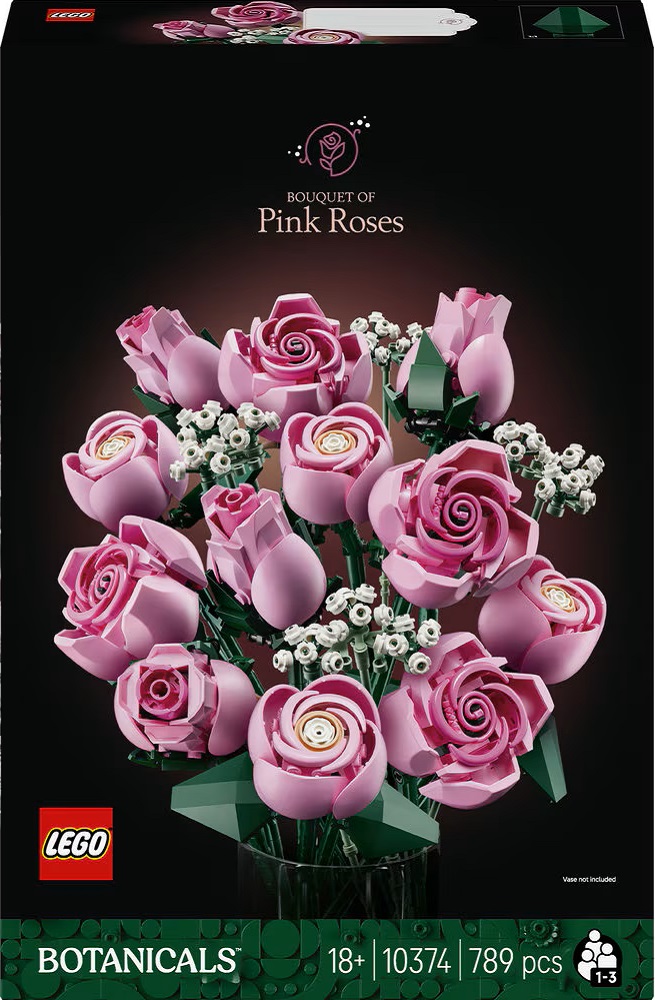 Imaginea produsului 'Lego Botanicals: Buchet de trandafiri roz'