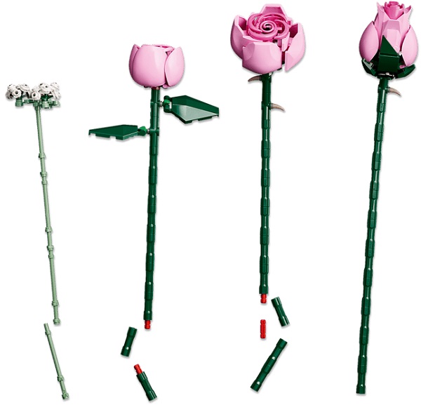 Imaginea produsului 'Lego Botanicals: Buchet de trandafiri roz'