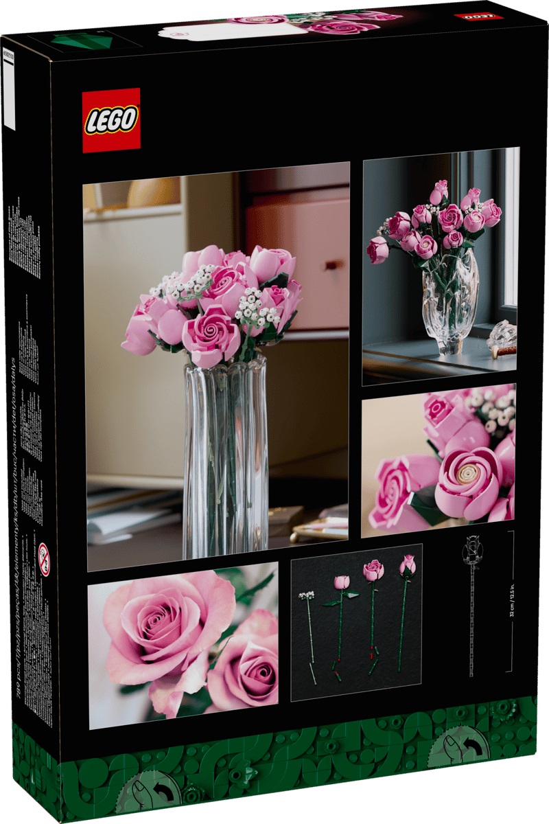 Imaginea produsului 'Lego Botanicals: Buchet de trandafiri roz'