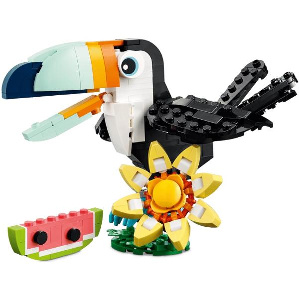 Lego Creator 3 in 1: Animale salbatice. Tucan tropical