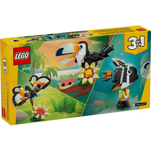 Lego Creator 3 in 1: Animale salbatice. Tucan tropical