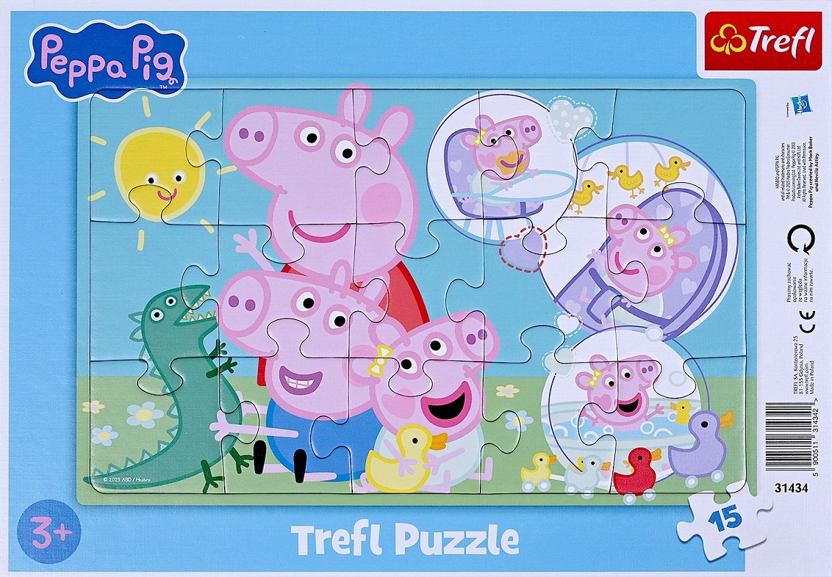 Imaginea produsului 'Puzzle 15. Peppa Pig: Cea mai drăguță purcelușă'