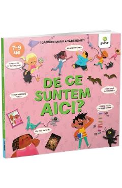 Coperta cărții 'De ce suntem aici? Gânduri mari la vârste mici - Nancy Dickmann'