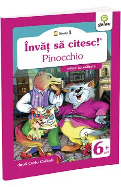 Coperta cărții 'Învăț să citesc! Nivelul 1 Pinocchio - Carlo Collodi'