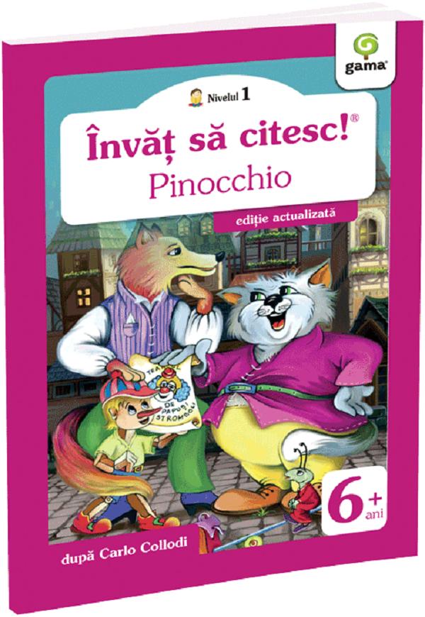 Coperta cărții 'Învăț să citesc! Nivelul 1 Pinocchio - Carlo Collodi'