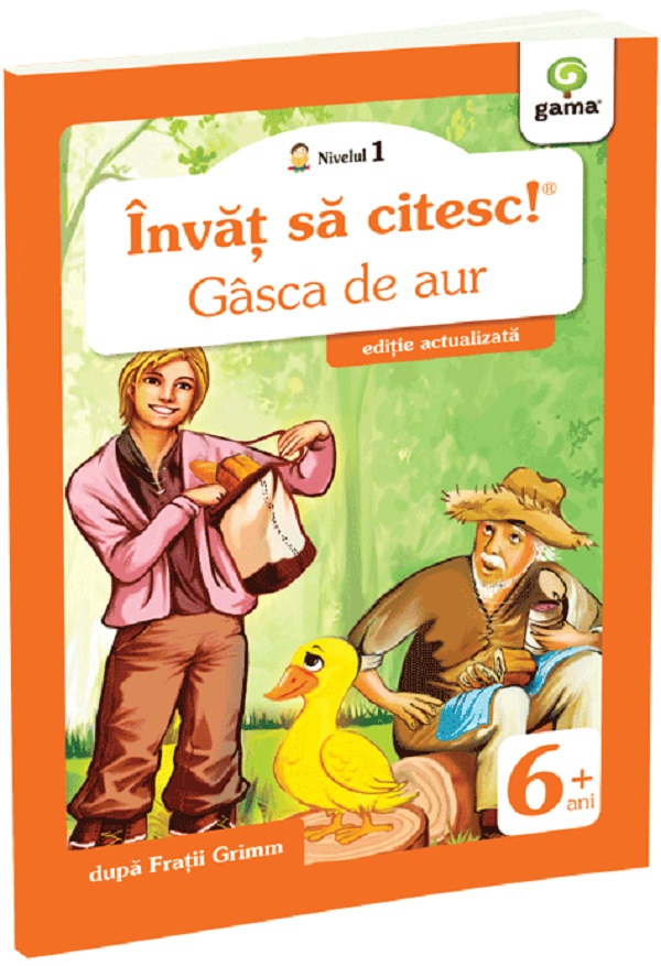 Coperta cărții 'Învăț să citesc! Nivelul 1 Gâsca de aur - Frații Grimm'