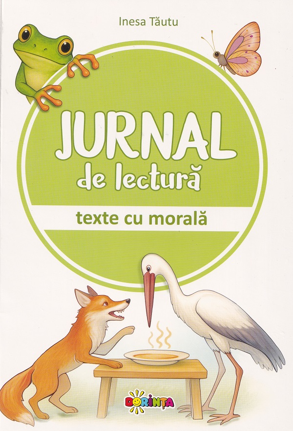 Coperta cărții 'Jurnal de lectură. Texte cu morală - Inesa Tăutu'