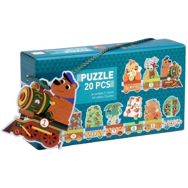 Puzzle trenulet invat sa numar