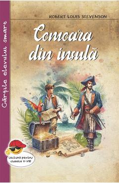 Coperta cărții 'Comoara din insulă - Robert Louis Stevenson'