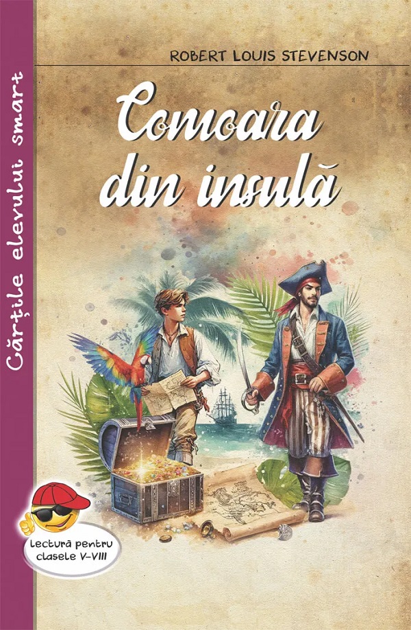 Coperta cărții 'Comoara din insulă - Robert Louis Stevenson'