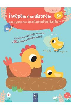 Coperta cărții 'La fermă. Învățăm și ne distrăm cu ajutorul autocolantelor'