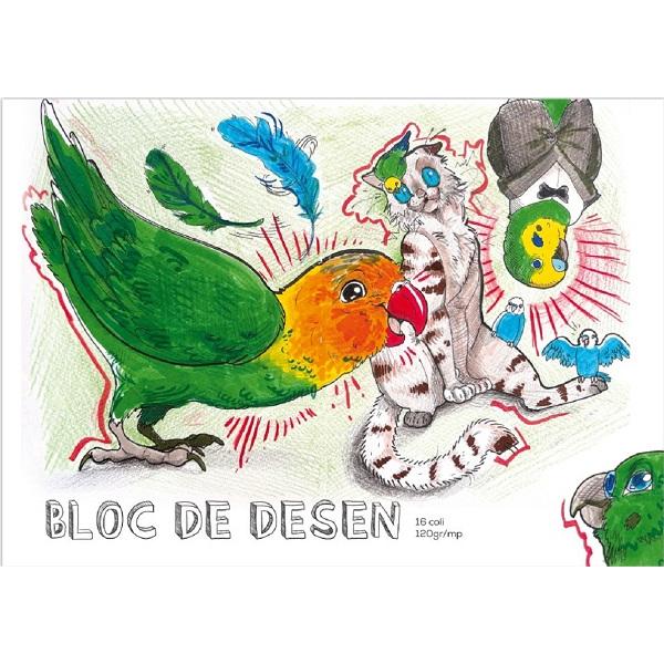 Bloc desen A4: Niste amici simpatici 