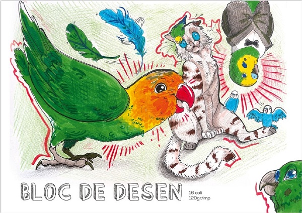 Imaginea produsului 'Bloc desen A4: Niște amici simpatici'