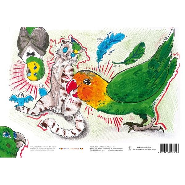 Bloc desen A4: Niste amici simpatici 