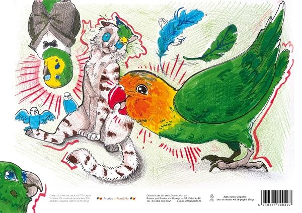 Imaginea produsului 'Bloc desen A4: Niște amici simpatici'