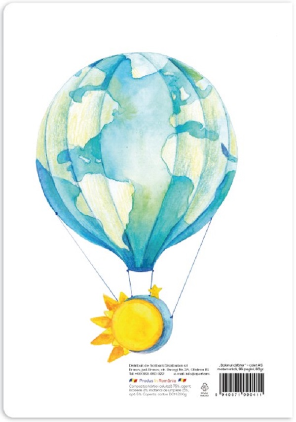 Imaginea produsului 'Set 5 caiete A5 matematică: Balonul călător'