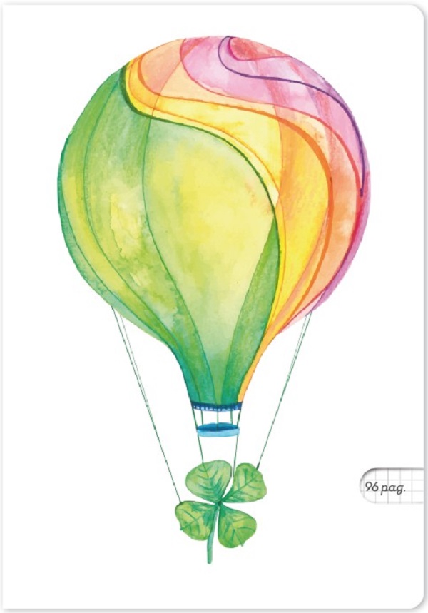 Imaginea produsului 'Set 5 caiete A5 matematică: Balonul cu aer cald și noroc'