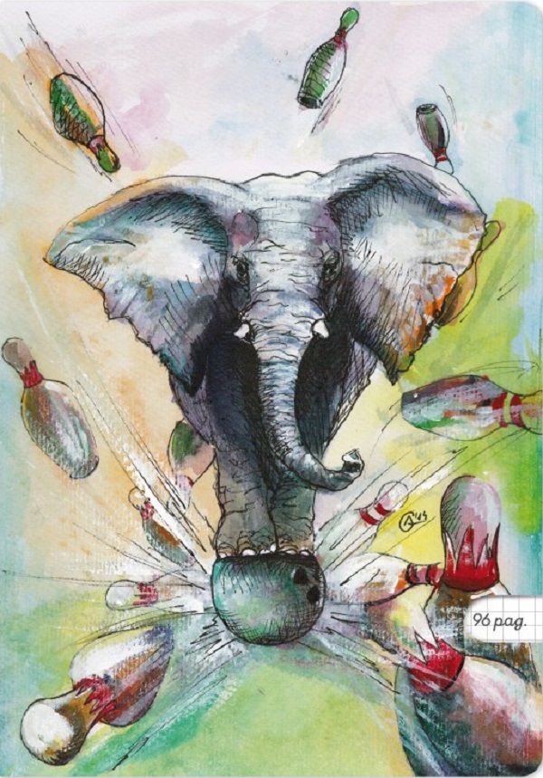 Imaginea produsului 'Set 3 caiete A4 matematică: Elefantul popicar'