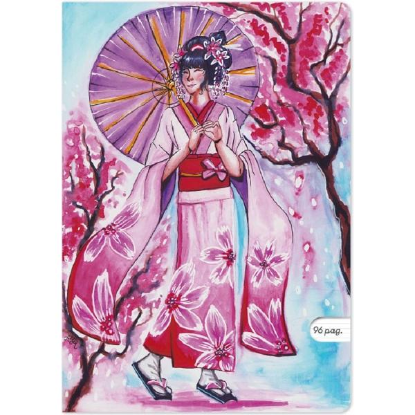 Set 3 caiete A4 dictando: Sakura Blossom