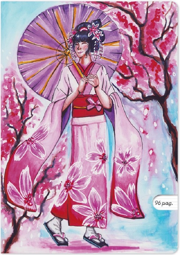 Imaginea produsului 'Set 3 caiete A4 dictando: Sakura Blossom'