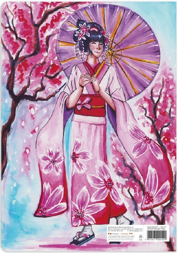 Imaginea produsului 'Set 3 caiete A4 dictando: Sakura Blossom'