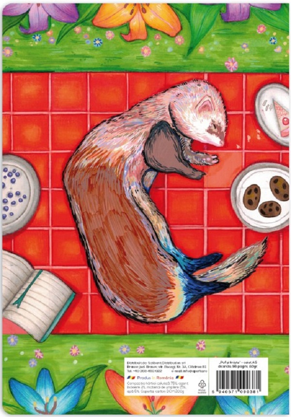 Imaginea produsului 'Set 5 caiete A5 dictando: Cârtița la picnic, puf și liniște'