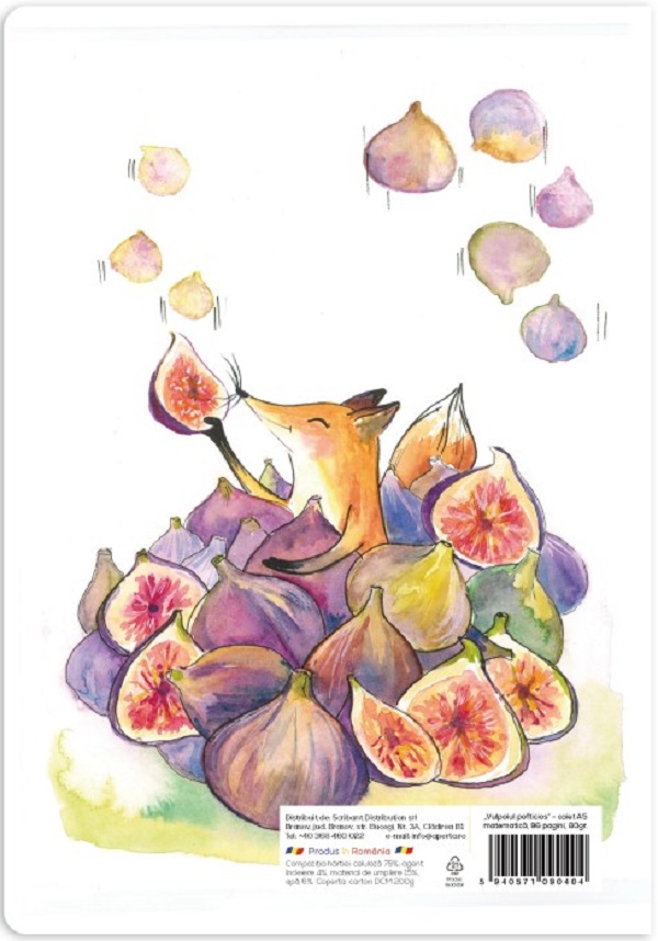 Imaginea produsului 'Set 5 caiete A5 matematică: Vulpea și smochinele'