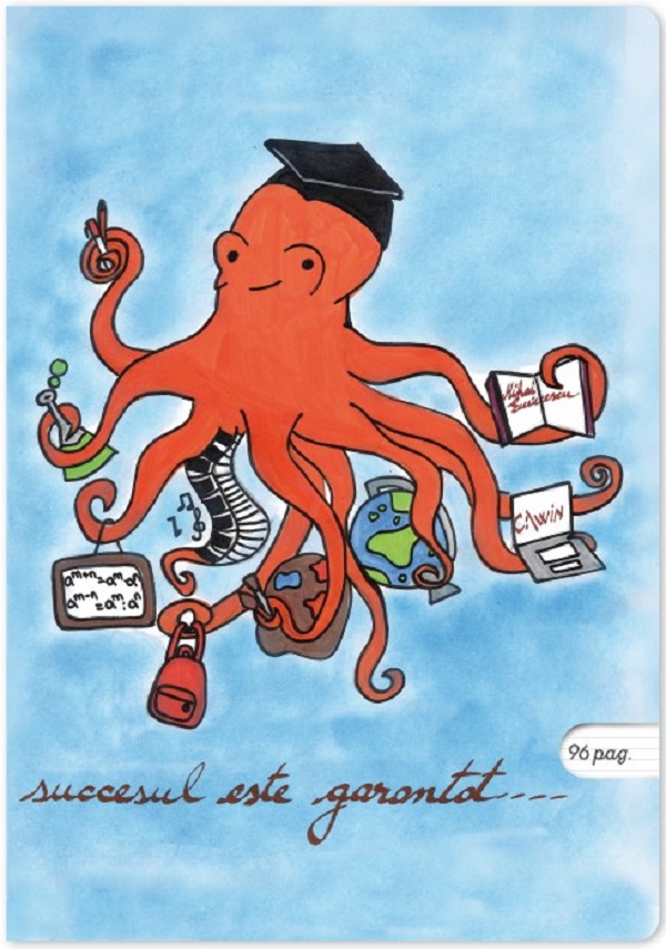 Imaginea produsului 'Set 5 caiete A5 dictando: Caracatița Mircmag'