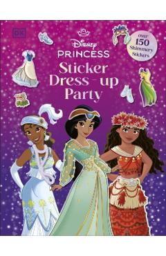Coperta cărții 'Disney Princess Sticker Dress-up Party -'