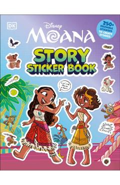 Coperta cărții 'Disney Moana Story Sticker Book -'