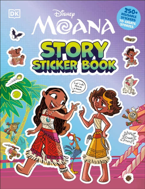 Coperta cărții 'Disney Moana Story Sticker Book -'