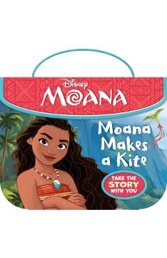 Coperta cărții 'Disney Moana: Moana Makes a Kite -'